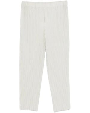 Homme Plissé Issey Miyake Tailored Pleats Trousers - White