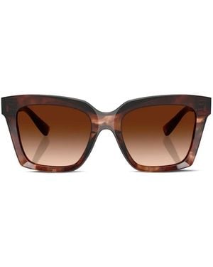 Dolce & Gabbana Oversized Tortoiseshell Sunglasses - Brown