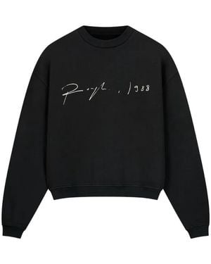ROUGH Print Sweatshirt - Black