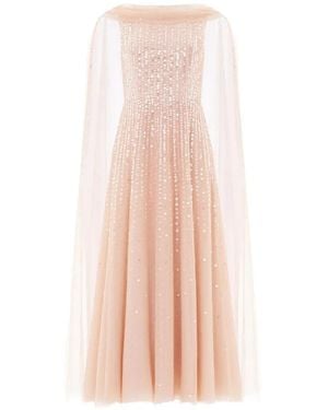 Needle & Thread Moonlight Sequin-Embellished Gown - Pink