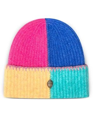 Kurt Geiger Logo-Detail Beanie Hat - Pink