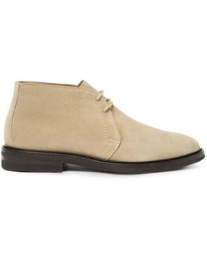 SCAROSSO Roger Suede Chukka Boots - Natural