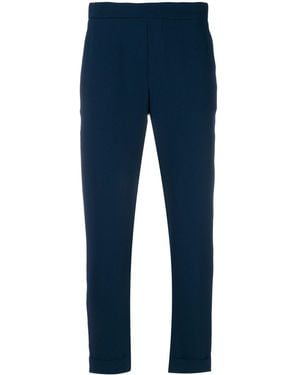 P.A.R.O.S.H. Rolled Cropped Trousers - Blue