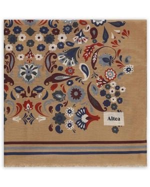 Altea Paisley-Print Scarf - Metallic