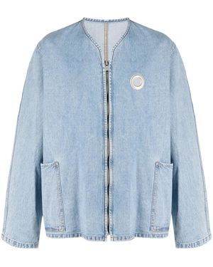 Craig Green Zip-Up Denim Jacket - Blue