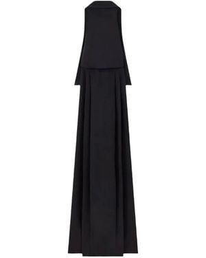 Tom Ford Silk Maroccaine Halterneck Maxi Dress - Black