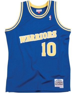 Mitchell & Ness Nba スウィングマン "warriors 1990 Tim Hardaway" ジャージ - ブルー