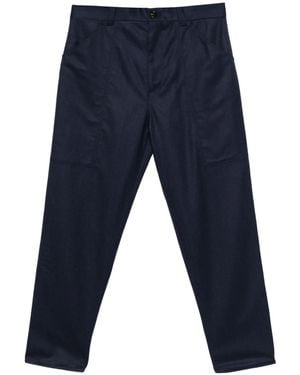 Brunello Cucinelli Virgin Wool Pants - Blue