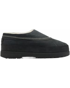 Sorel Ambler Suede Contrast-Stitch Mules - Black
