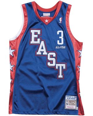 Mitchell & Ness "nba All-star 04 Allen Iverson" Authentic トップ - ブルー