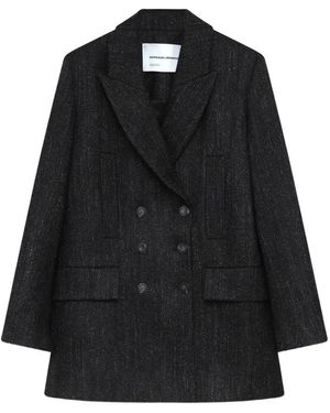 Margaux Lonnberg Double-Breasted Coat - Black