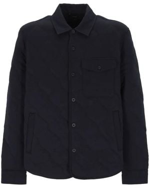 Vince Quilted Shirt Jacket - Blue