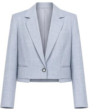 WE-AR4 The Bar Cropped Blazer - Blue