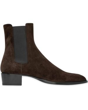 Saint Laurent Wyatt 40mm Chelsea Boots - Black