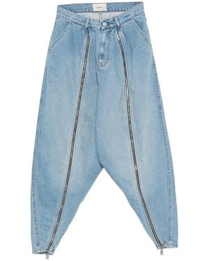 Coperni Vaqueros Sarouel Con Cremallera - Azul