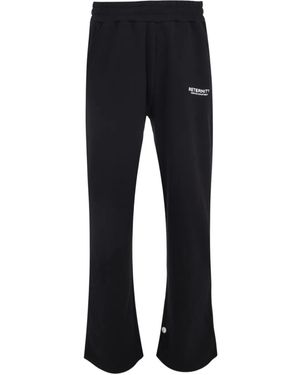 RETERNITY Logo-Detail Track Trousers - Black