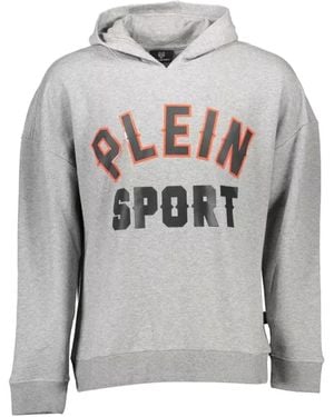 Philipp Plein Logo-Print Hoodie - Grey