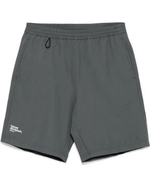 Izzue Logo-Printed Shorts - Grey