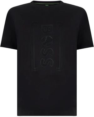 BOSS Logo-Emed T-Shirt - Black