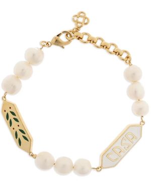 CASABLANCA Bracciale Con Decorazione - Bianco