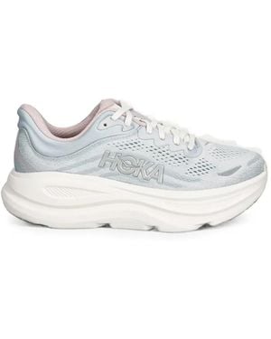 Hoka One One Bondi 9 Mesh Sneakers - White
