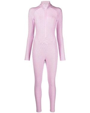Tessitura Performance Jumpsuit Met 3D-Effect - Roze