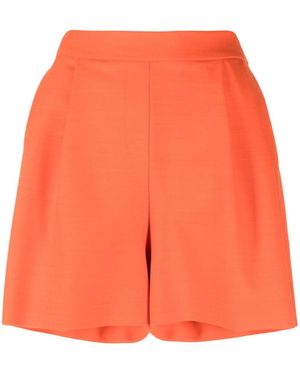 Fabiana Filippi High-Waisted Pleated Shorts - Orange