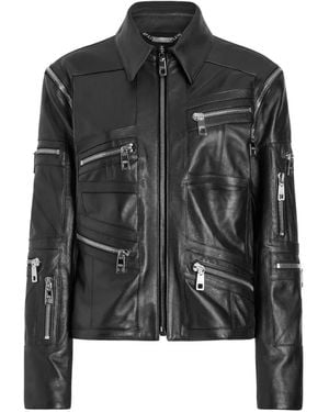 Dolce & Gabbana Nappa Leather Jacket - Black