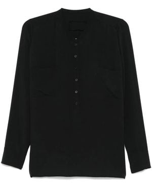 Private 0204 Silk Shirt - Black