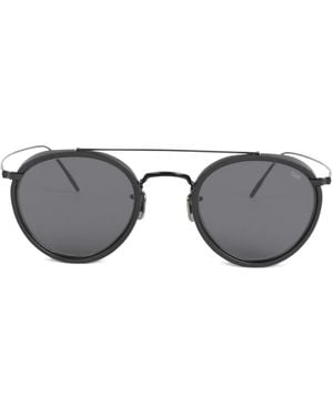 Eyevan 7285 Zonnebril Met Rond Montuur - Grijs
