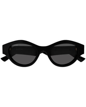 Gucci Geometric-Frame Sunglasses - Black