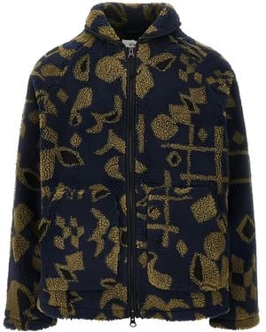 Wax London Veste Zippée À Motif - Noir