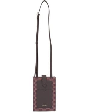 Moreau Leather Phone Purse - Brown