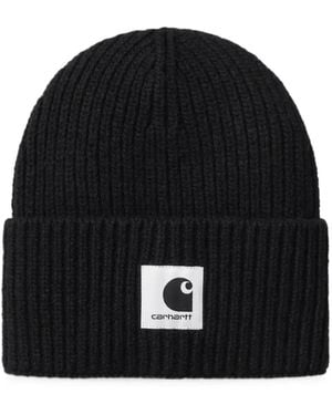 Carhartt Mira Ribbed-Knit Beanie Hat - Black