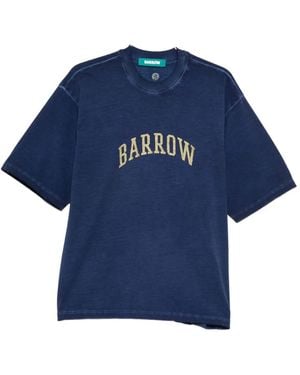 Barrow Logo-Print T-Shirt - Blue