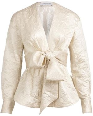 Silvia Tcherassi Saanvi Bow-Detail Blouse - White