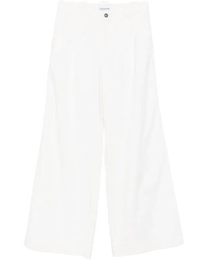 God Save Denim Calliope Pleated Jeans - White