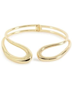 Erika Cavallini Semi Couture Open-Front Sculptural Necklace - White