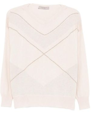 D.exterior Metallic-Detail Wool Jumper - Natural