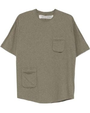 Individual Sentiments T-Shirt Mit Taschendetail - Grau