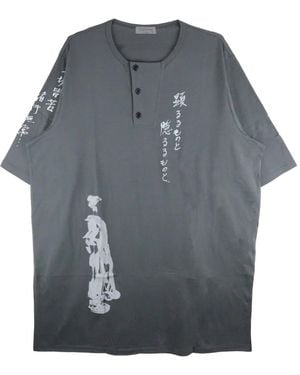 Yohji Yamamoto Cotton T-Shirt - Grey