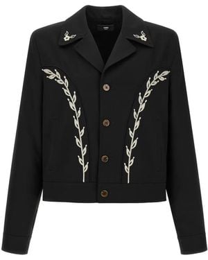 Amiri Embroidered Western Jacket - Black