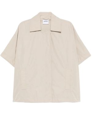 Aspesi Short-Sleeve Concealed-Fastening Jacket - White