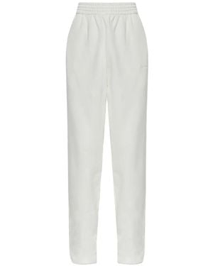 The Mannei Pantalon De Jogging À Logo Brodé - White