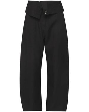 JW Anderson Fold-Over Pants - Black