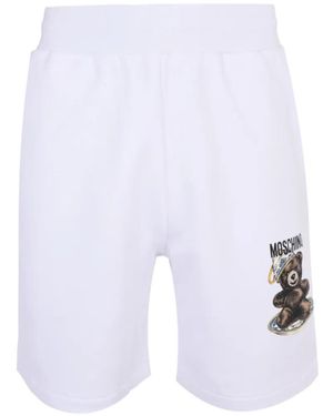 Moschino Short De Sport À Imprimé Graphique - Blanc