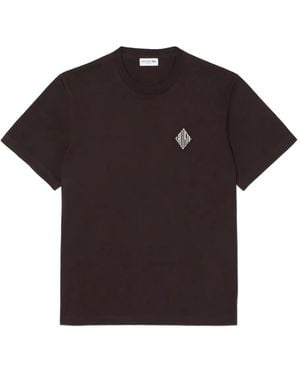 Lacoste Diamond-Badge T-Shirt - Black