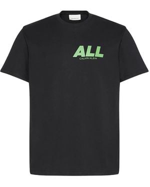 Calvin Klein Camiseta con logo estampado - Negro