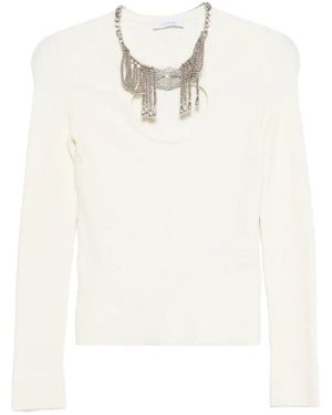 Rabanne Cutout Long-Sleeve Blouse - White