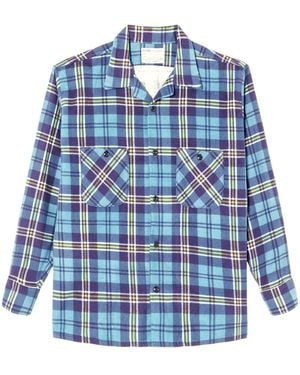RE/DONE 50S Plaid Shirt - Blue